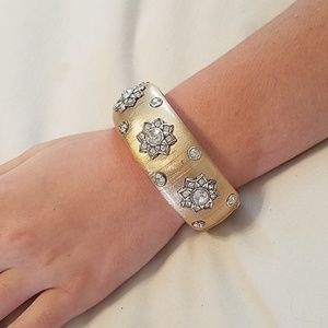Brighton cuff and rhinestone bracelet